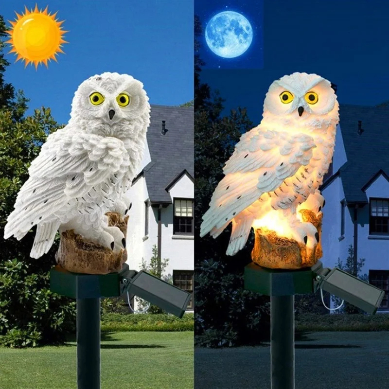 Solar Owl Statue Garden Light  - Outdoor Lighting Gazebo のレビューと価格