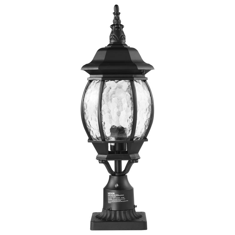 2-Pack Exterior Pillar Lantern - Outdoor Lighting Sensor のレビューと価格