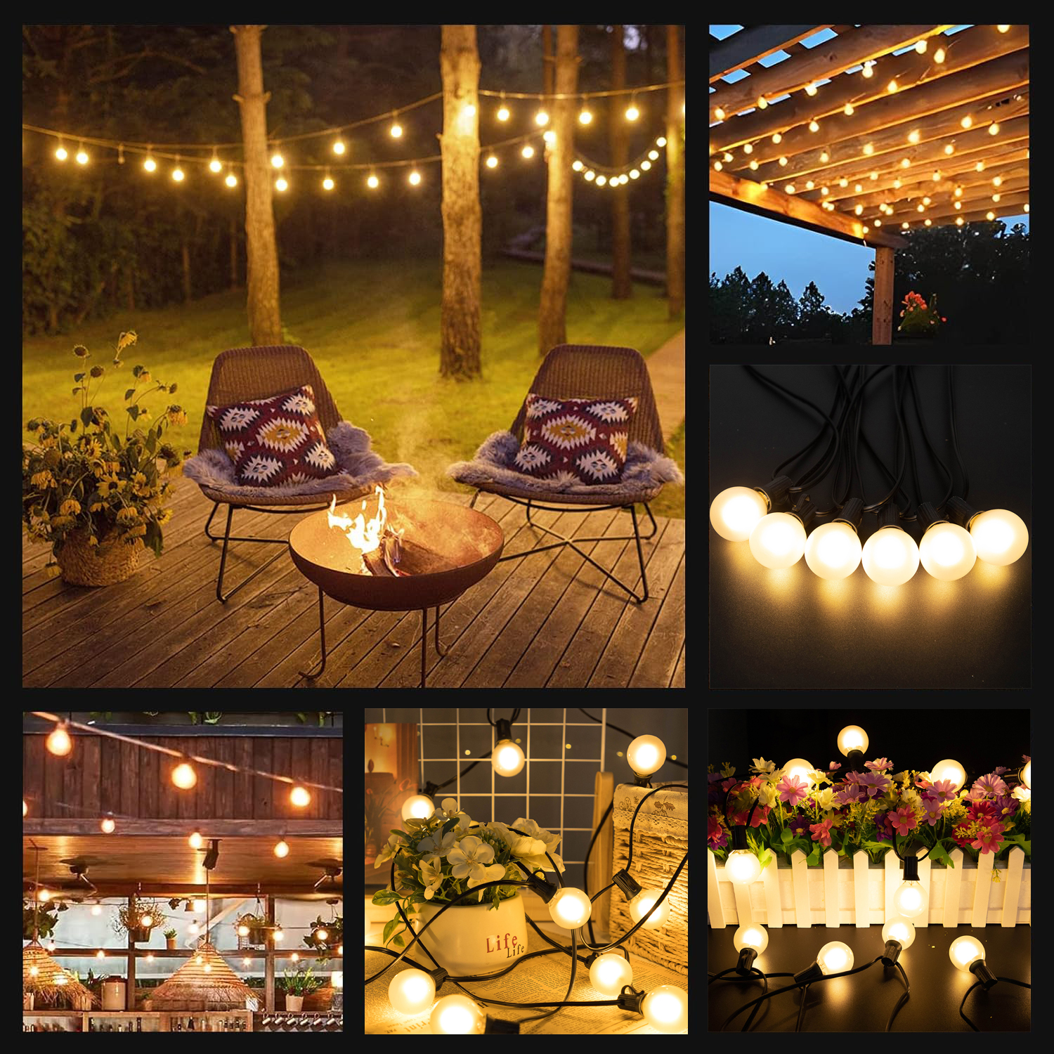 Retro Led G40 Street Garland L - Outdoor Lighting Uk のレビューと価格