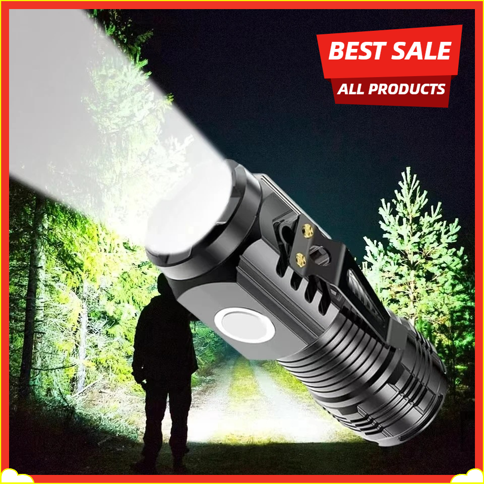 LED Strong Light Flashlight Re - Outdoor Lighting The Range のレビューと価格