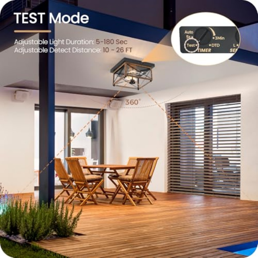 Outdoor Ceiling Light with Mot - Outdoor Lighting Sensor のレビューと価格