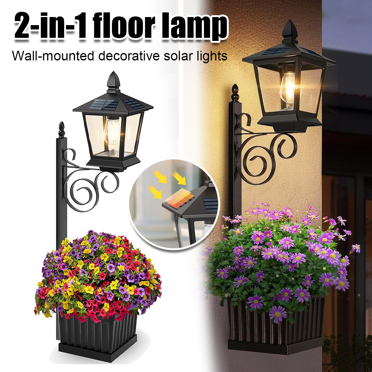 2-in-1 Solar Garden Planter La - Outdoor Lighting Battery のレビューと価格