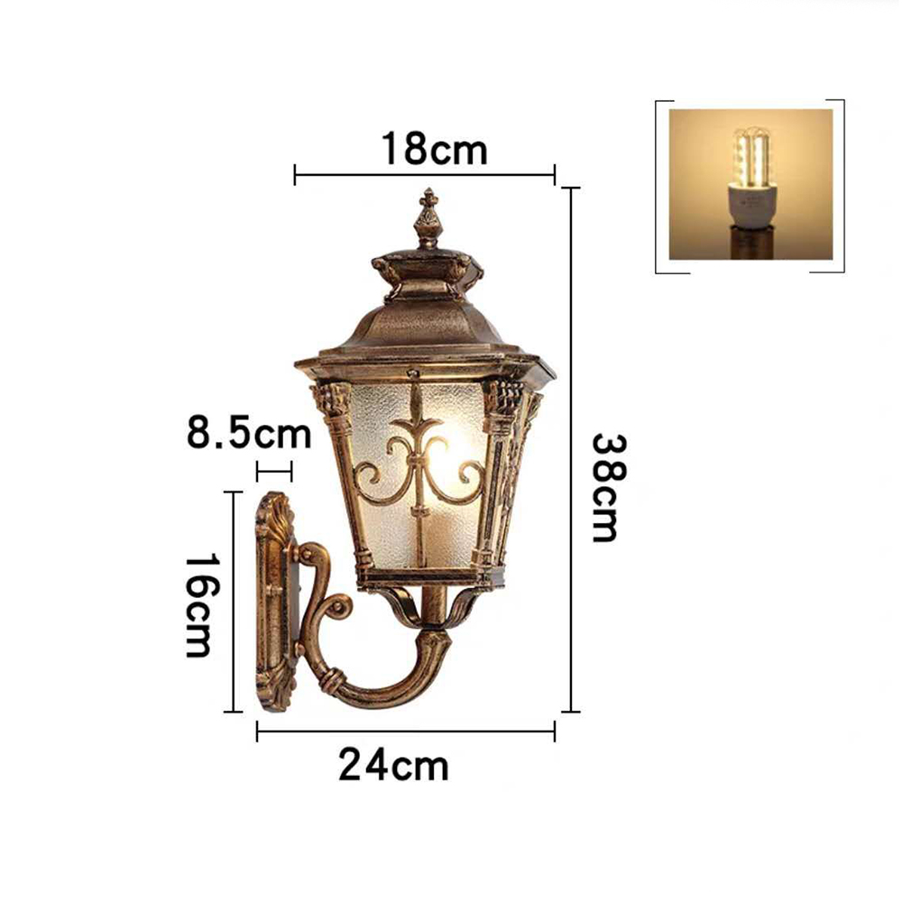 SANDIY Vintage Wall Light Outd - Outdoor Lighting Uk のレビューと価格