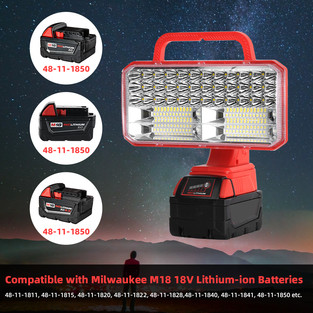 4200LM LED 18V Light for Milwa - Outdoor Lighting Not Working のレビューと価格
