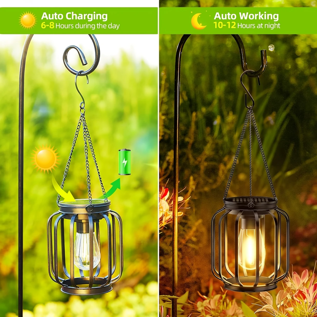 1/2pcs Solar Lantern Outdoor L - Outdoor Lighting Chandelier のレビューと価格