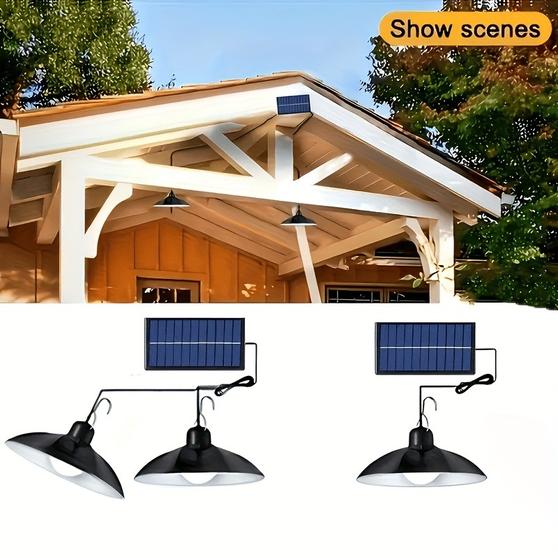 1pc Solar Pendant Light Outdoo - Outdoor Lighting Chandelier のレビューと価格