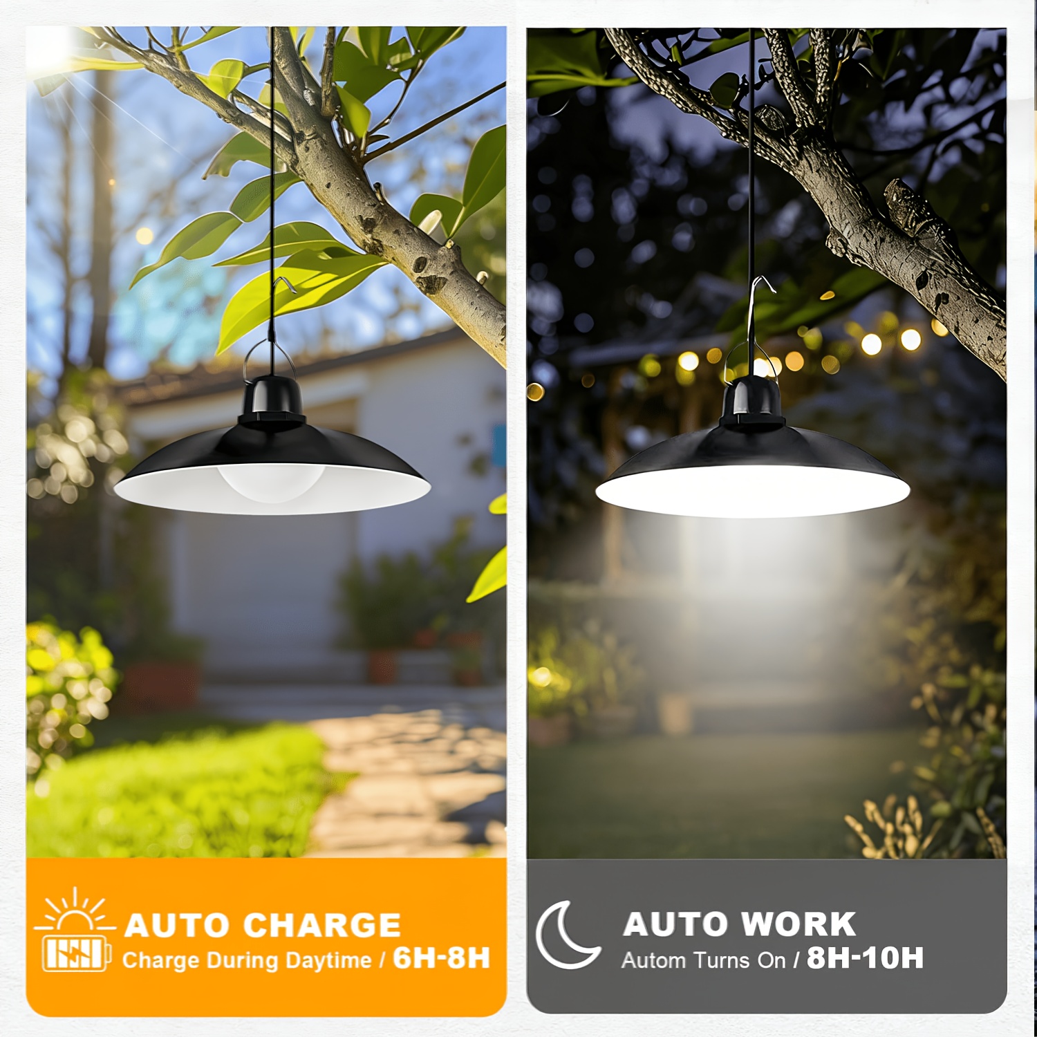 1pc Solar Pendant Light Outdoo - Outdoor Lighting Chandelier のレビューと価格
