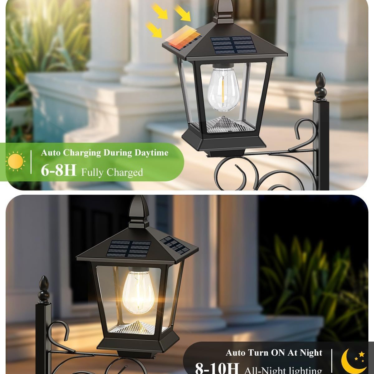 Solar Powered 2-in-1 Flower Po - Outdoor Lighting Wall Mount のレビューと価格