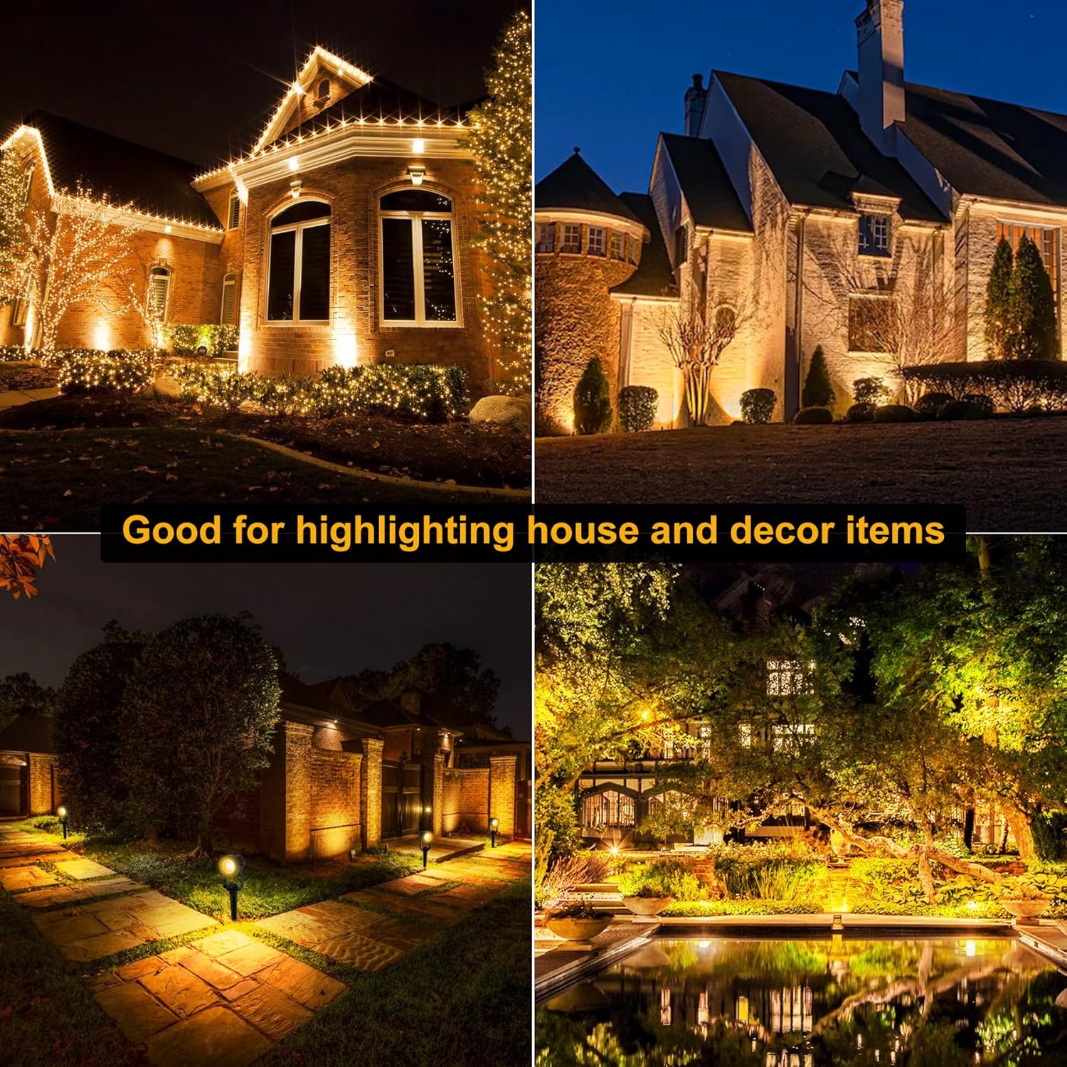 4/6/8LEDS 3000K Outdoor Spotli - Outdoor Lighting Uk のレビューと価格