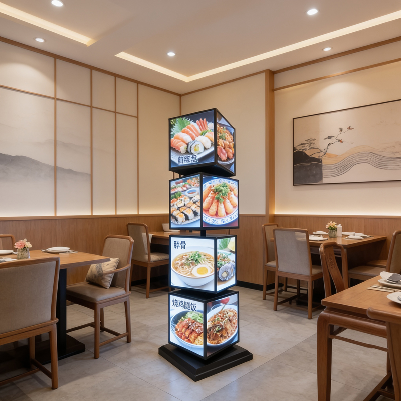 Custom Square Rotating Light B - Outdoor Lighting Restaurant のレビューと価格