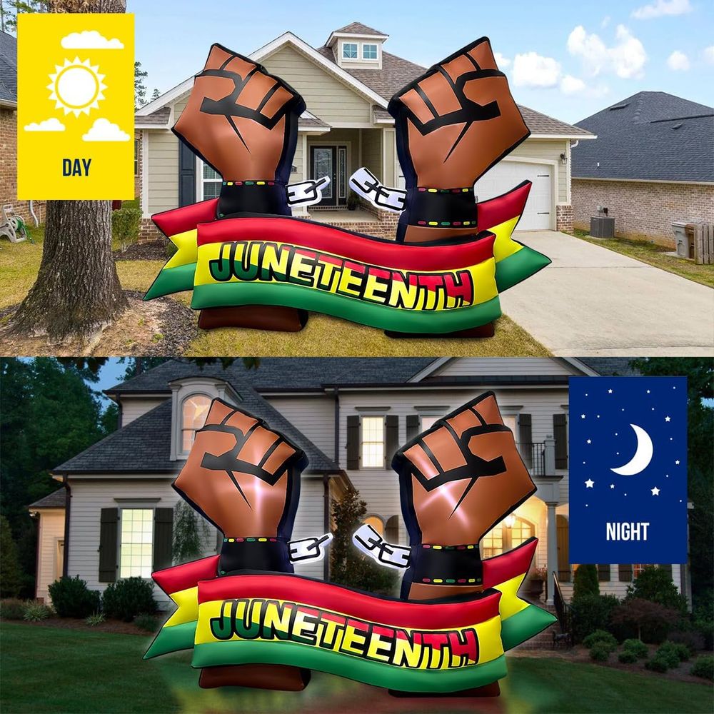 6.5FT Long Juneteenth Iatables - Outdoor Lighting On House のレビューと価格