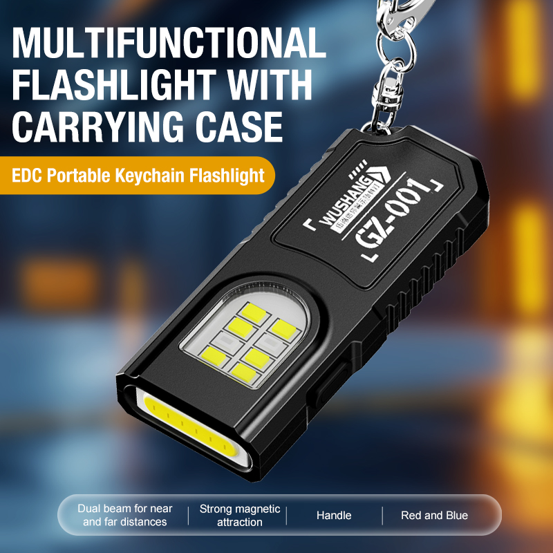 Portable Keychain LED COB Flas - Outdoor Lighting Usb のレビューと価格