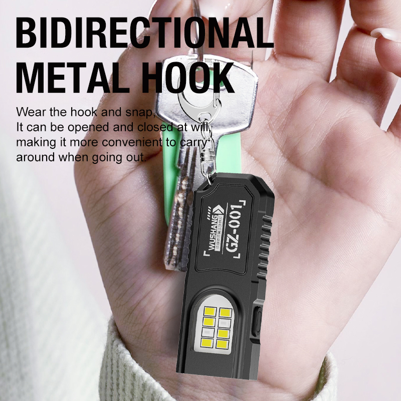 Portable Keychain LED COB Flas - Outdoor Lighting Usb のレビューと価格