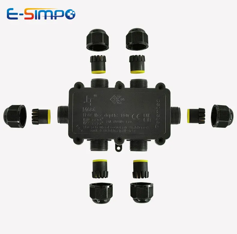 6Way 1IN5Out IP68 Underwater P - Outdoor Lighting Wire Connectors のレビューと価格