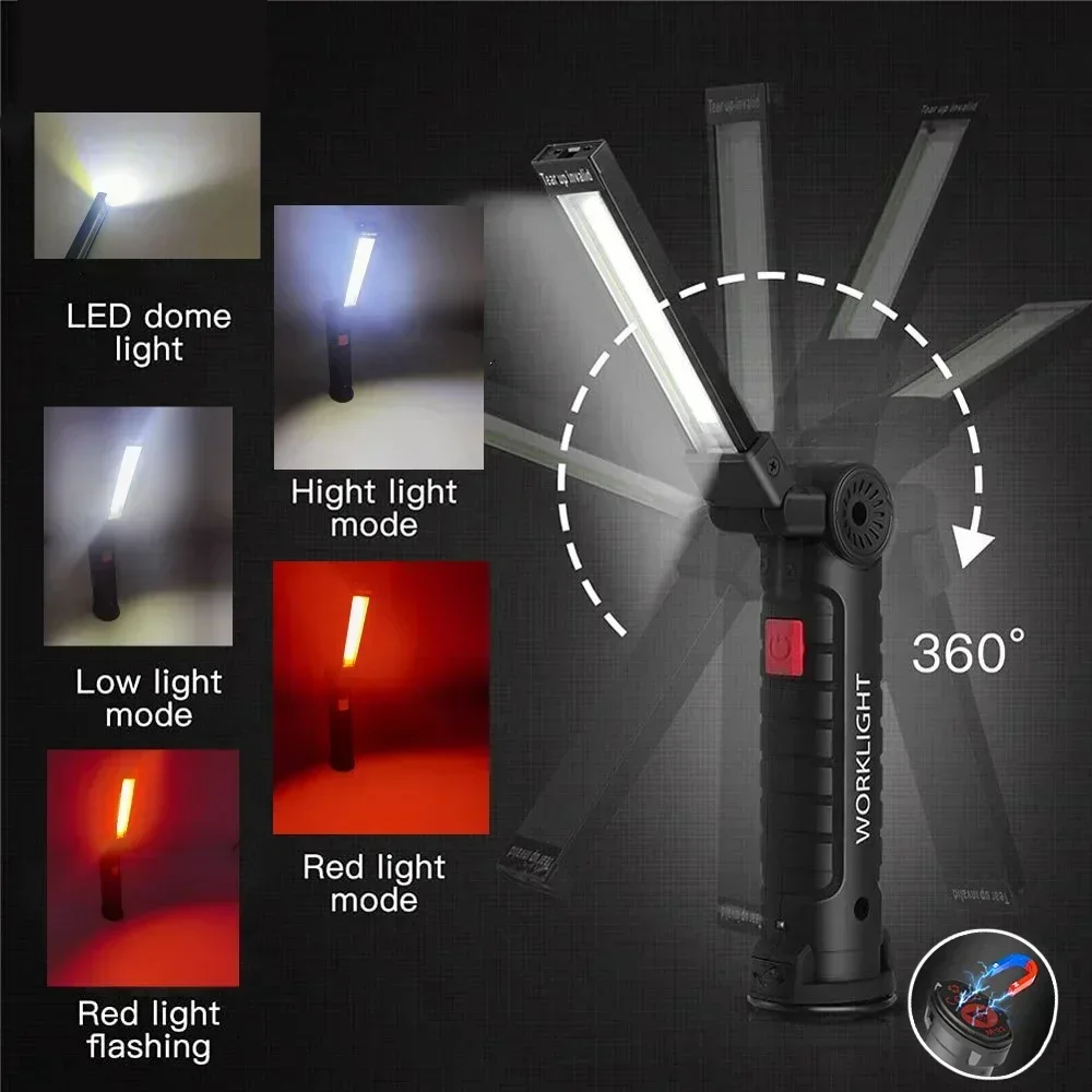 LED COB Flashlight USB Recharg - Outdoor Lighting Usb のレビューと価格
