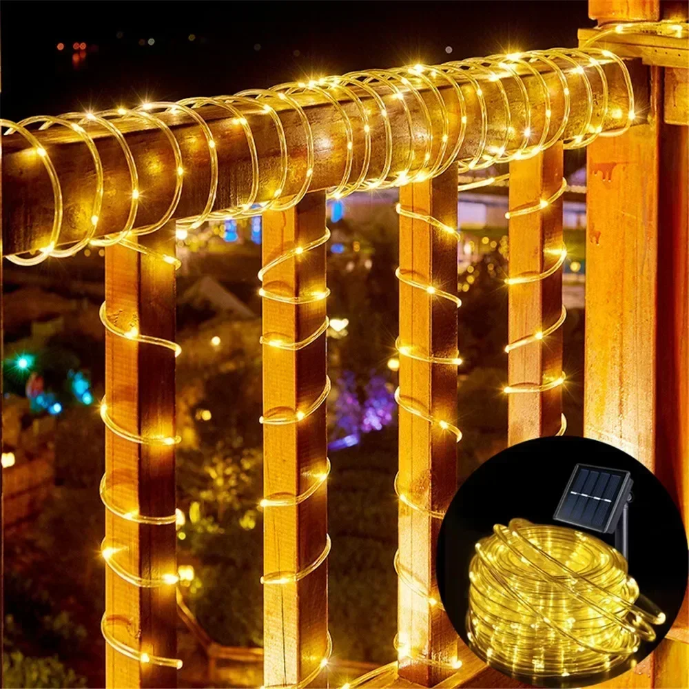 Solar Rope Lights Outdoor Blue - Outdoor Lighting On House のレビューと価格