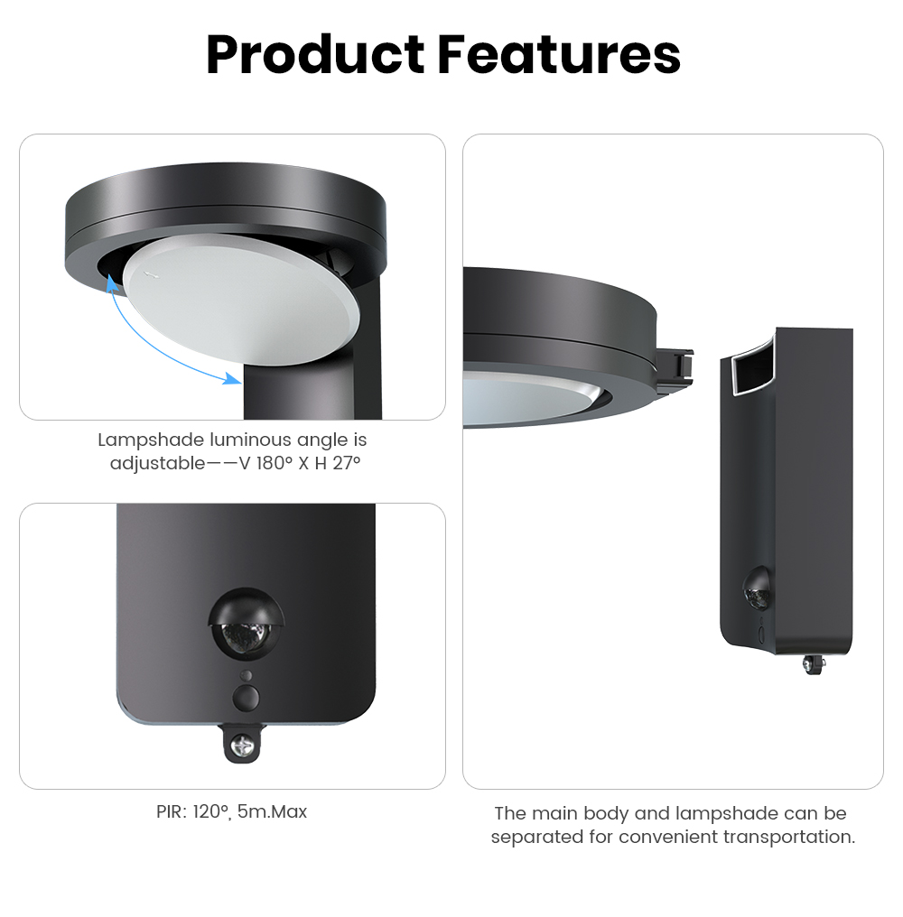 SRESKY Solar Powered Outdoor W - Outdoor Lighting Wall Mount のレビューと価格