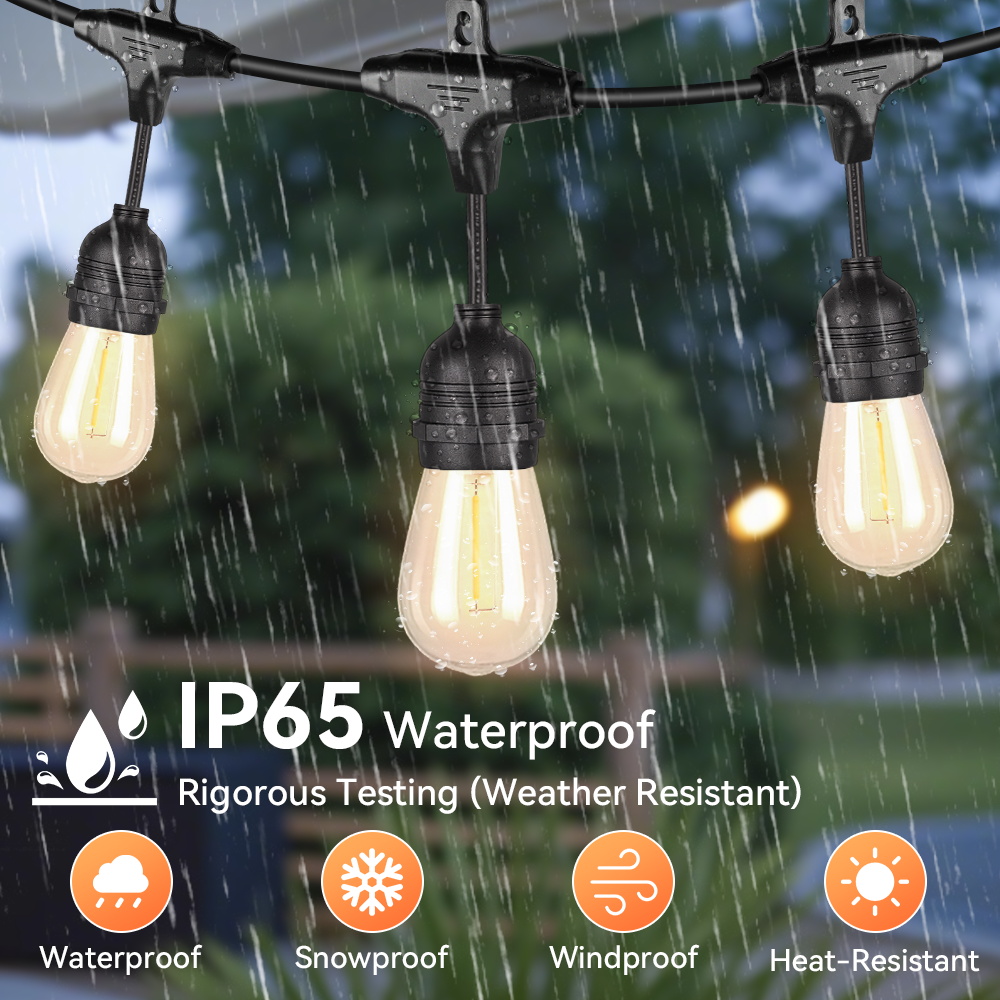 E27 Outdoor String Lights LED  - Outdoor Lighting Uk のレビューと価格