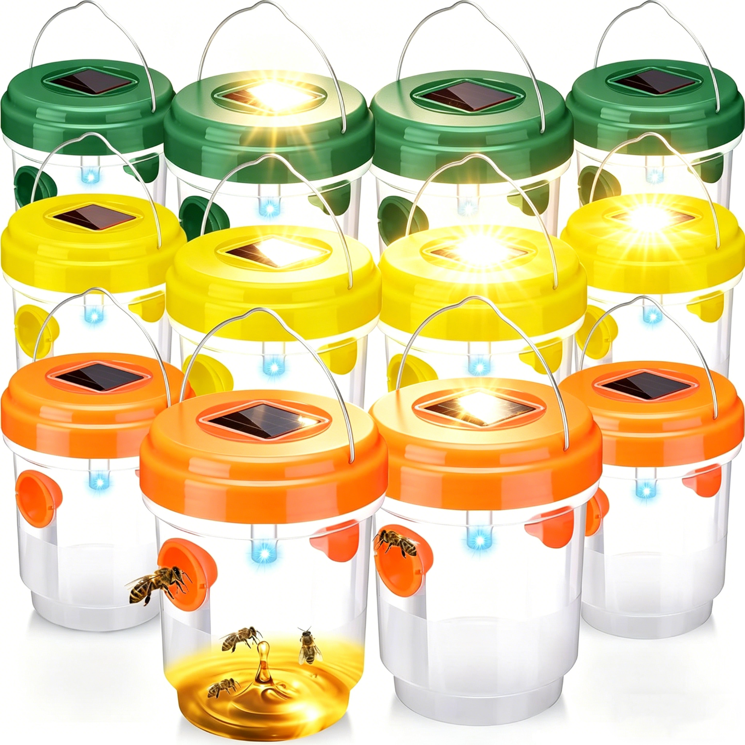 1-6PCS Solar Wasp Trap Waterpr - Outdoor Lighting On House のレビューと価格
