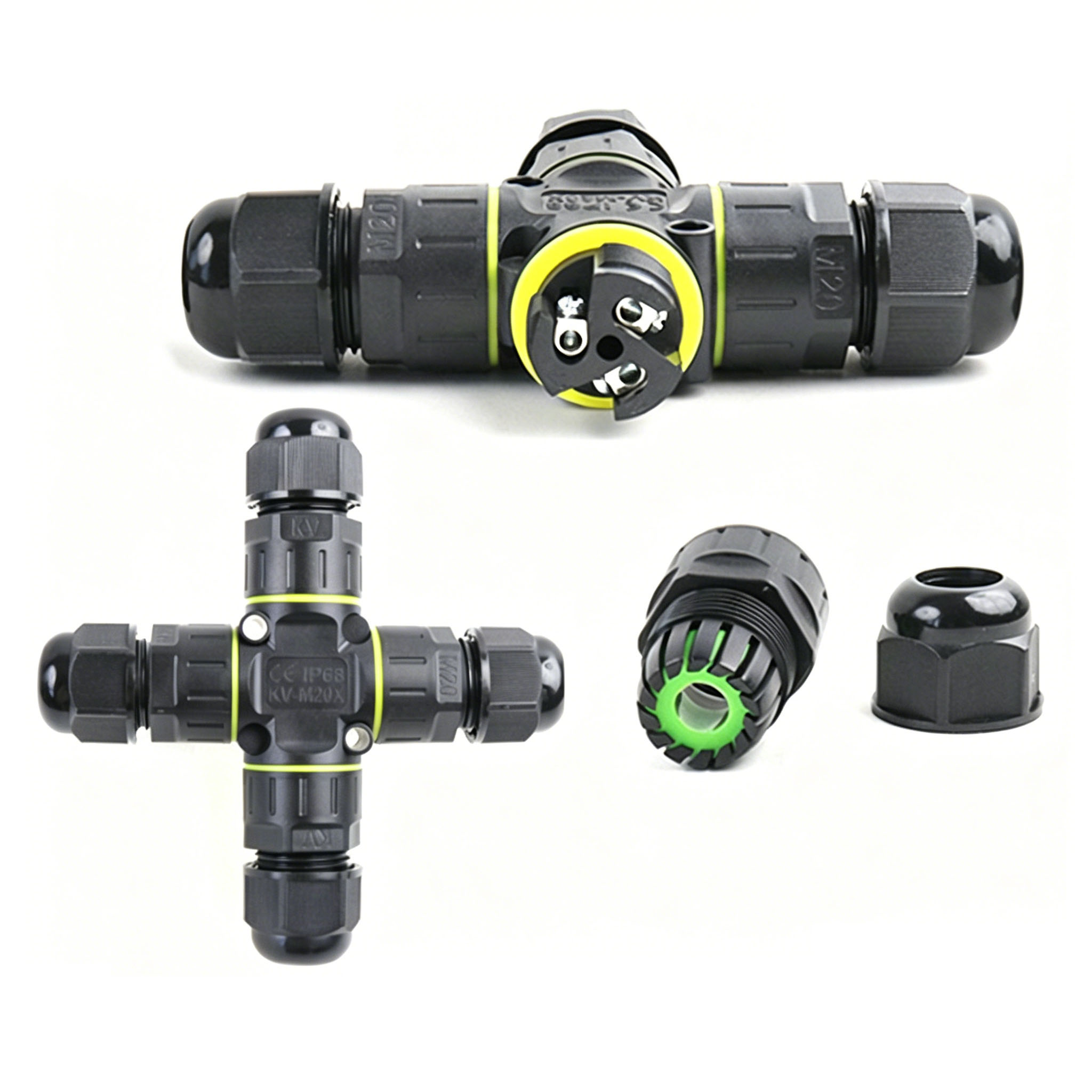 IP68 4-Way Cross Waterproof Co - Outdoor Lighting Wire Connectors のレビューと価格
