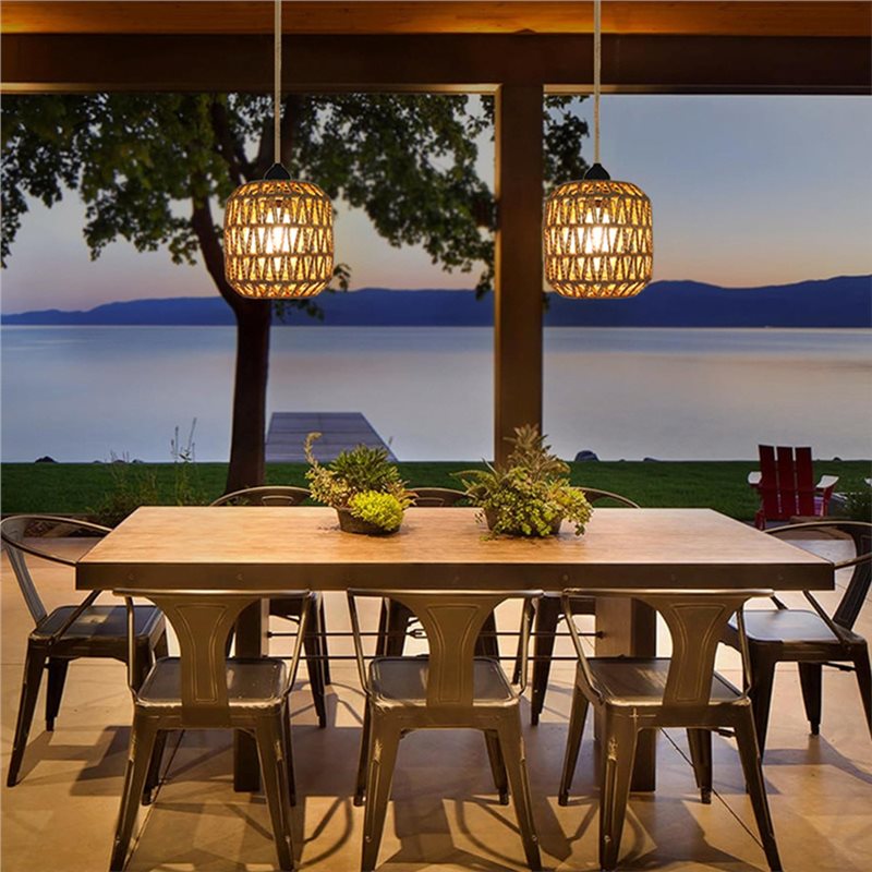 EYFL-Woven Rattan Pendant Batt - Outdoor Lighting Chandelier のレビューと価格